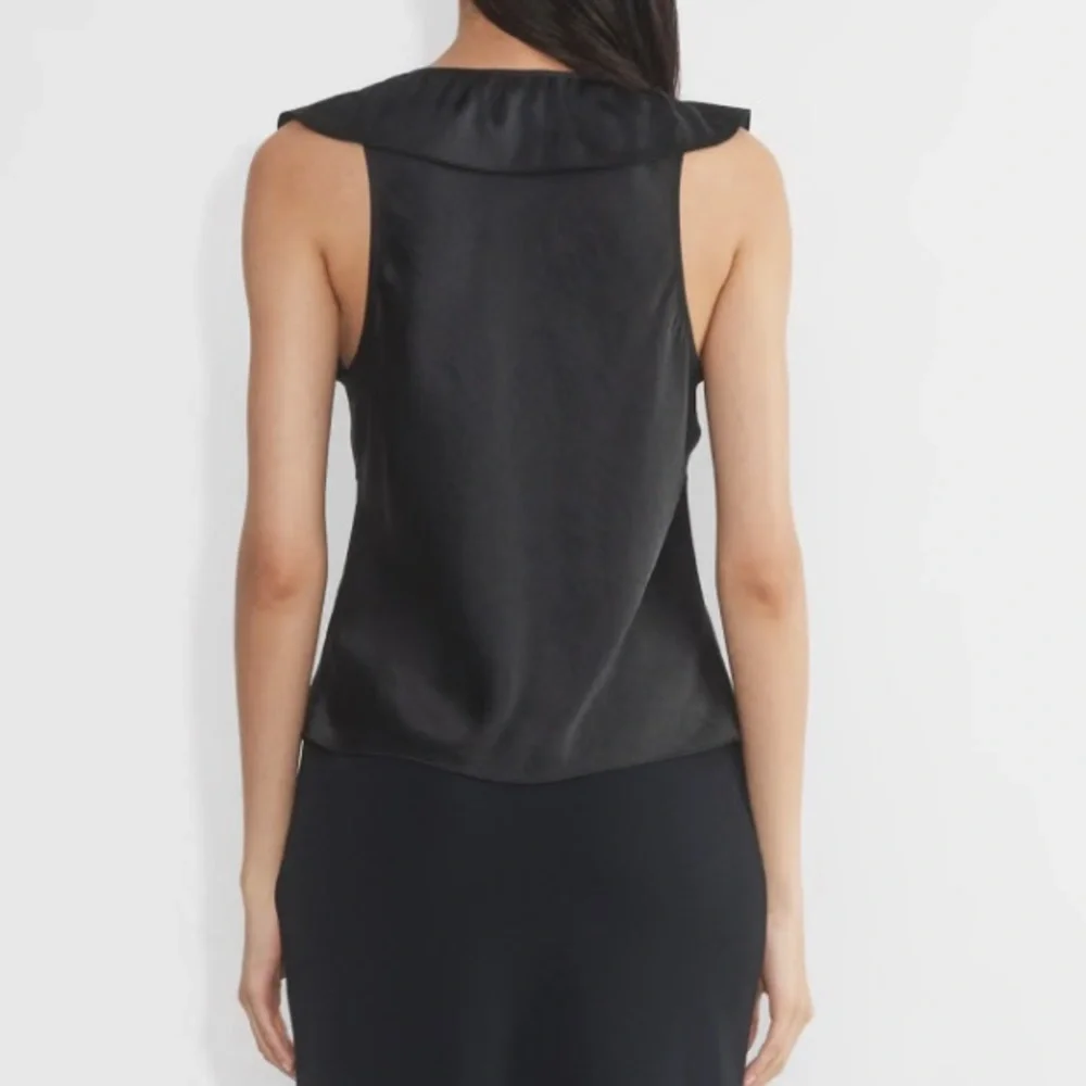 Aritzia Wilfred color black Tonka Satin Blouse - Picture 5 of 6